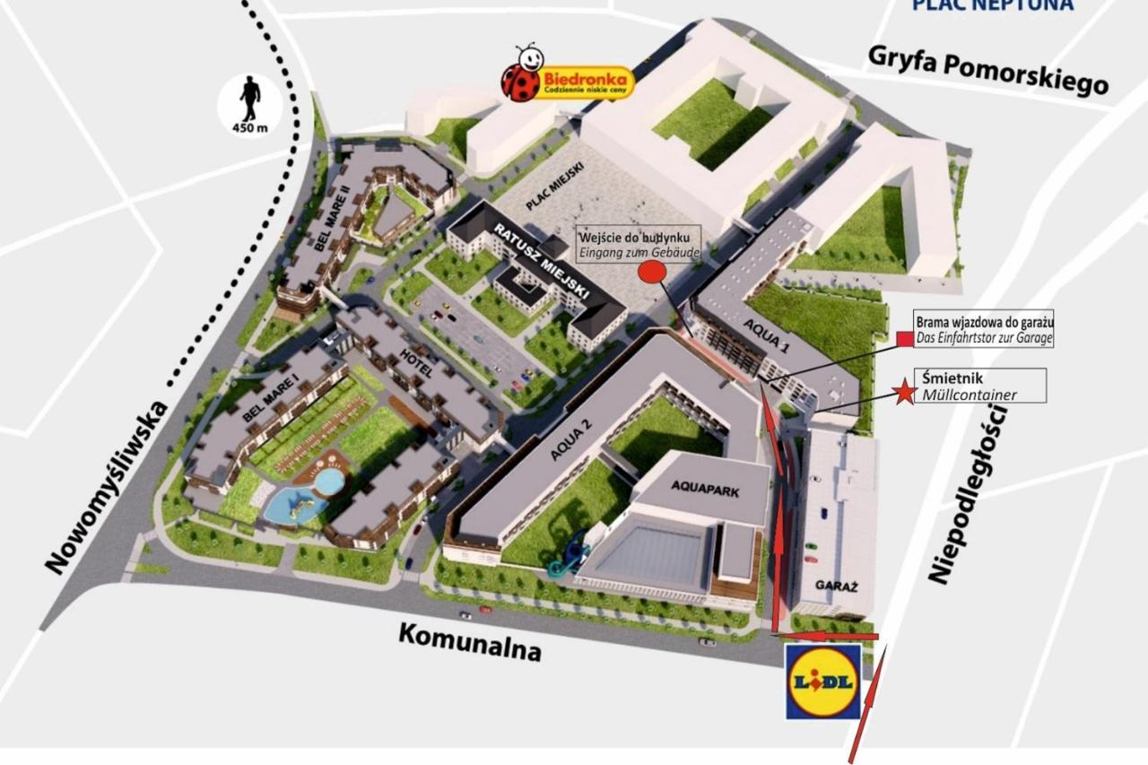 Apartament "Adell" - Miedzyzdroje, Bella Mare Aqua 1 Esterno foto